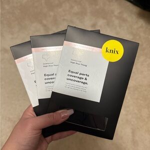 Knix BUNDLE Leakproof Contour Thigh Saver and 3x high rise leakproof thongs (3)